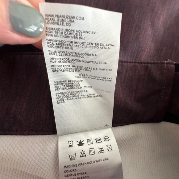 Men's Pearl Izumi XXL Cargo Padded Cycling Bike Shorts Maroon-Barely worn - Picture 10 of 12